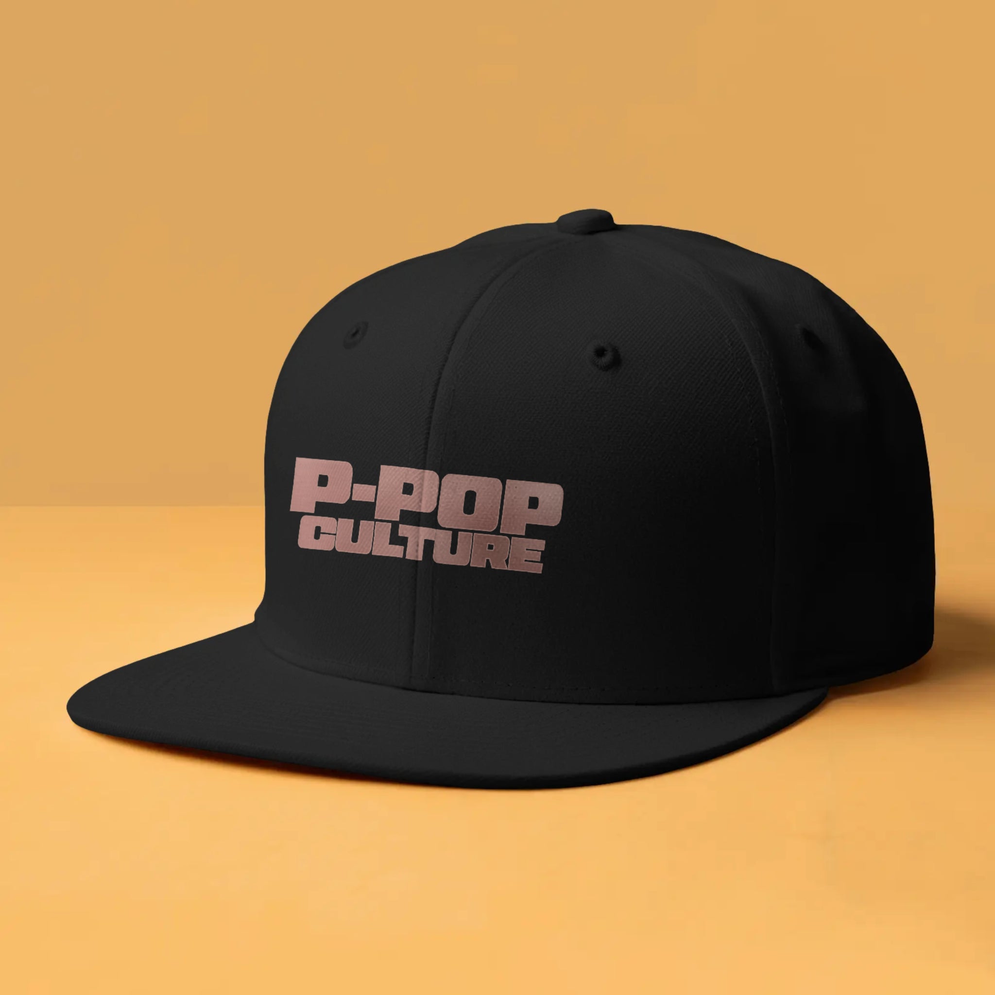 P-POP Culture Embroidered Snapback Cap