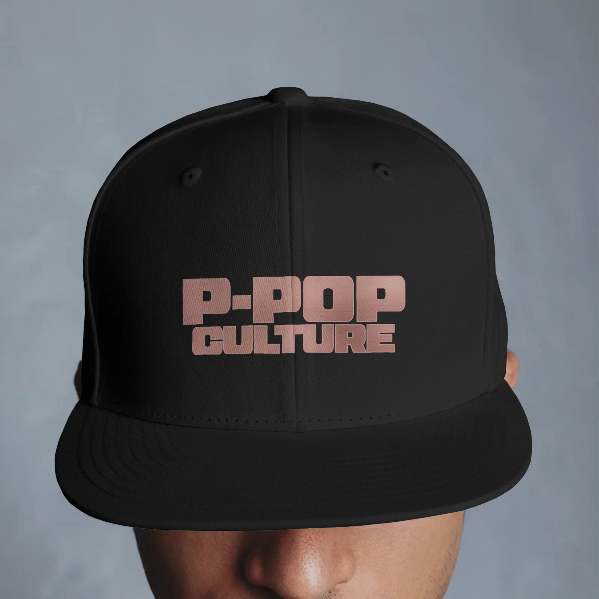 P-POP Culture Embroidered Snapback Cap